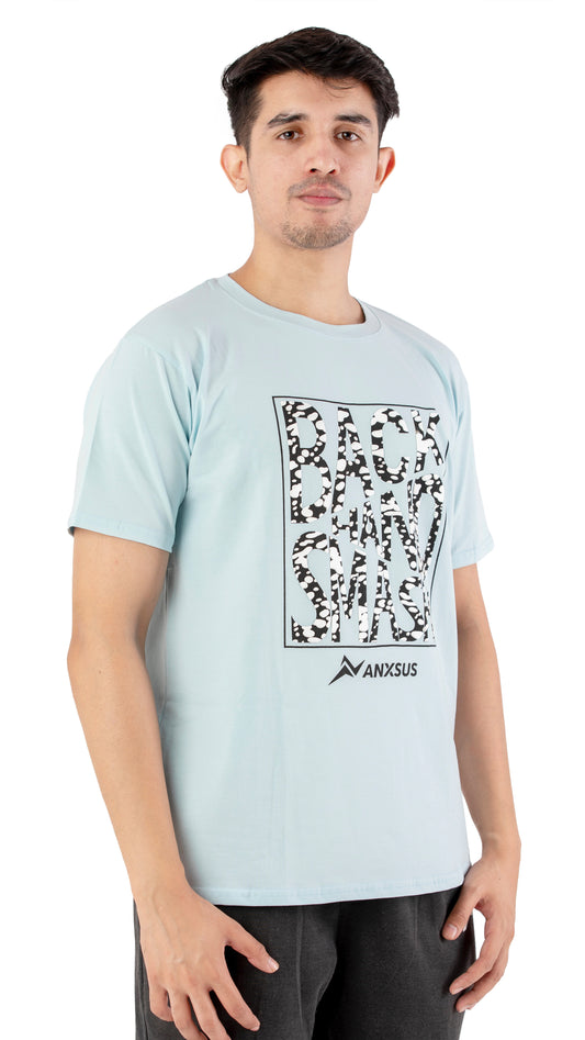 Pastel light blue Backhand T-shirt