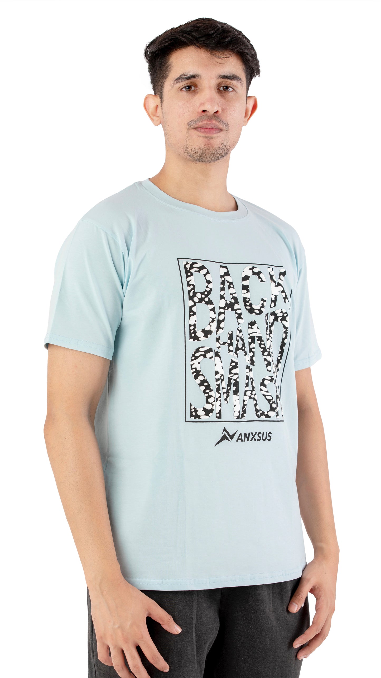 Pastel light blue Backhand T-shirt
